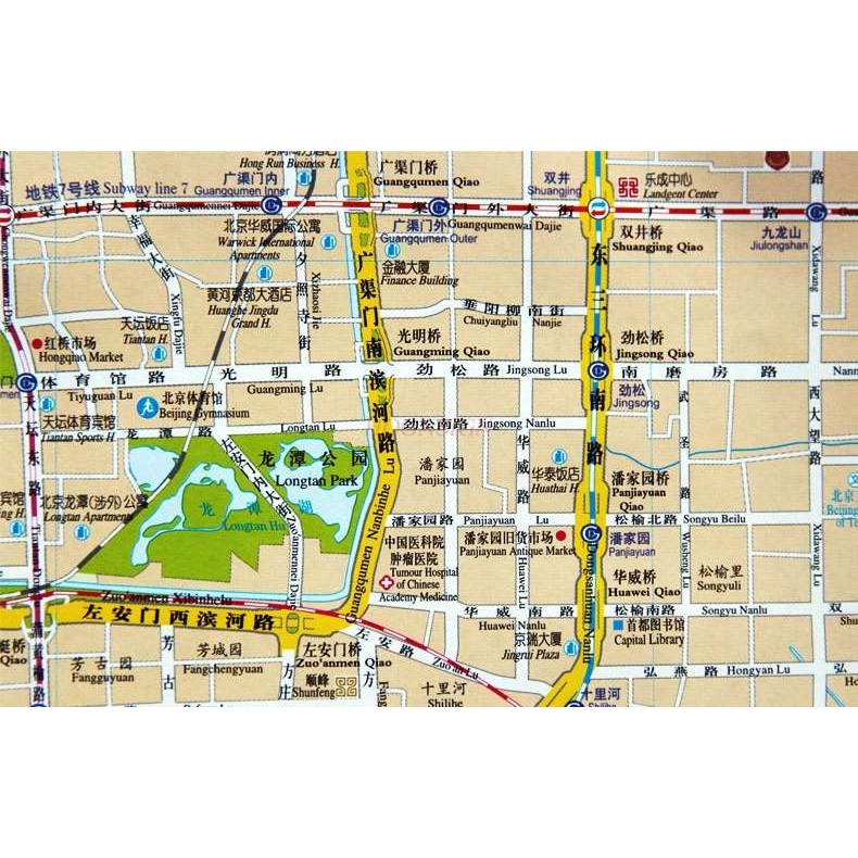

Beijing traffic travel map Beijing tourist attractions characteristic business district