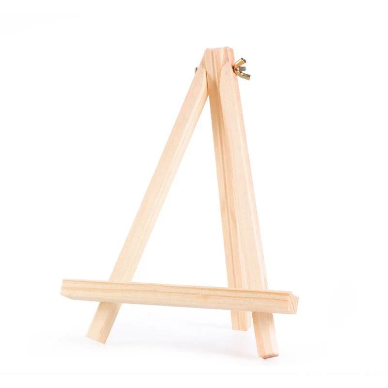 

Wood Mini Easel Frame Triangle Wedding Table Card Stand Display Holder Children Painting Craft Artist Supplies