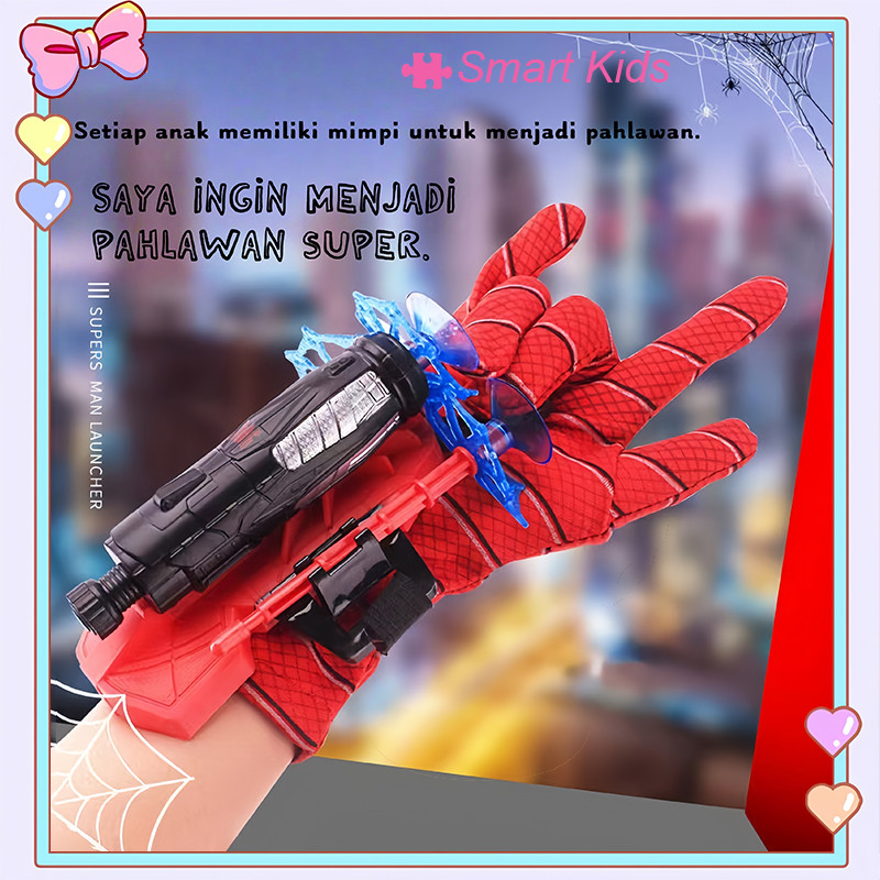 Sarung Tangan Mainan Sarung Tangan Spider-Man Mainan Anak-Anak Mainan Anak Laki-laki Mainan Balok Ba