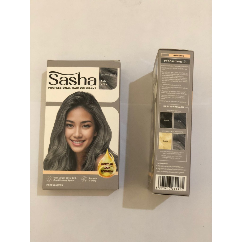 SASHA Professional Hair Colorant | Hair color - Cat Semir Rambut Permanen |Pewarna Rambut | Cat Ramb
