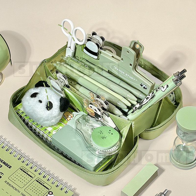 

Tas pinggang ransel anak-anak tempat pensil cantik tempat pensil tempat pensil tempat pensil tempat alat tulis desain lucu bukaan besar