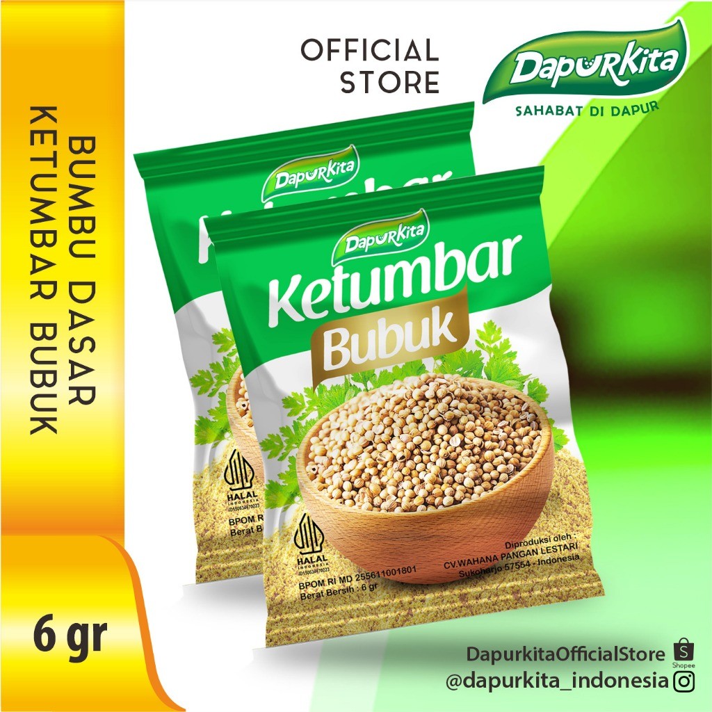 

KETUMBAR BUBUK DAPURKITA 1 Renteng @12 Sachet