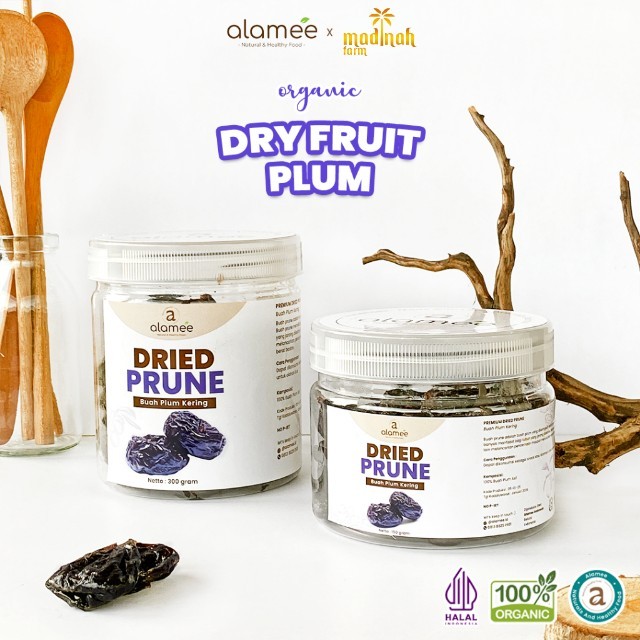 

ALAMEE Dried Prune Cemilan Buah Kering Sehat Buah Plum Kering Rendah Kalori Tanpa Biji PREMIUM 300gr madinah