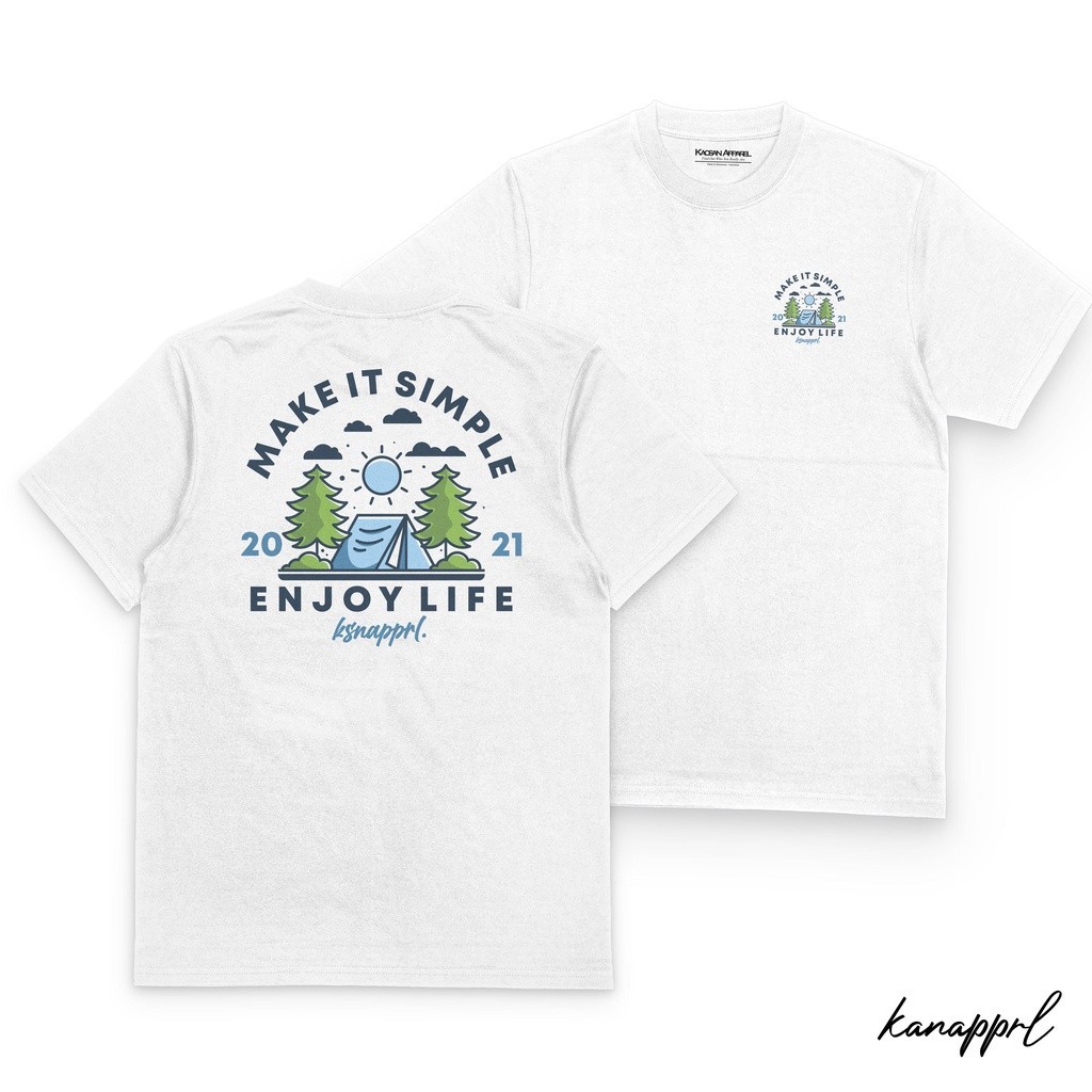 Kaos Pendaki "Enjoylife" - Kaos Pendaki Gunung/kaos Pendaki/Kaos Pendaki Indonesia/Pendaki Indonesia