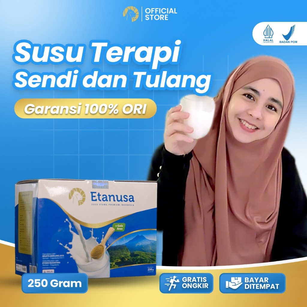 

ETANUSA Susu Kambing Etawa Sachet Gula Aren 250gr