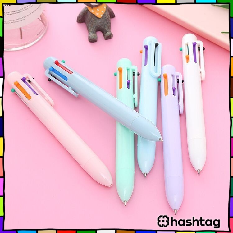 

#️⃣ Pulpen Warna Mekanik Pastel Color / 6 In 1 Warna Pulpen Multicolor / Pulpen Warna Warni / Pulpen Sekolah Multicolor Y3438