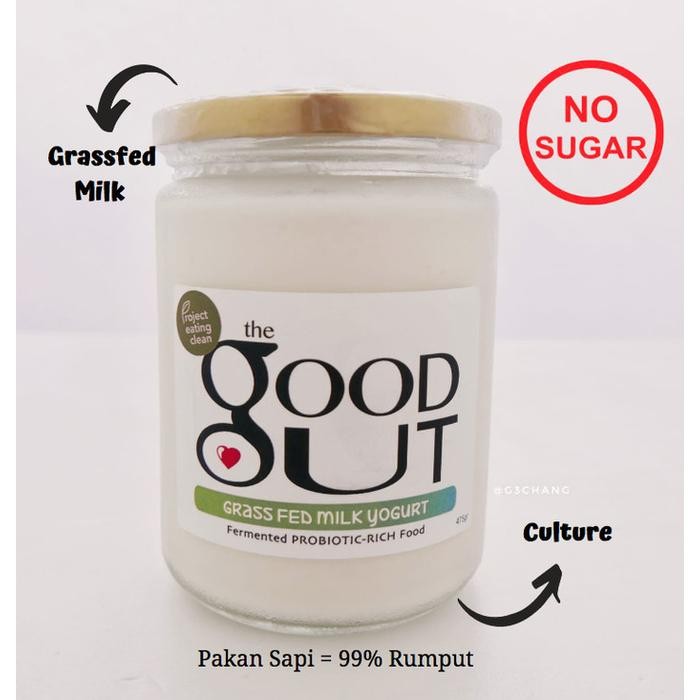 

PREORDER The Good Gut : Grassfed Greek Yogurt Jar 475gr & Pouch 525gr - 525gr pouch