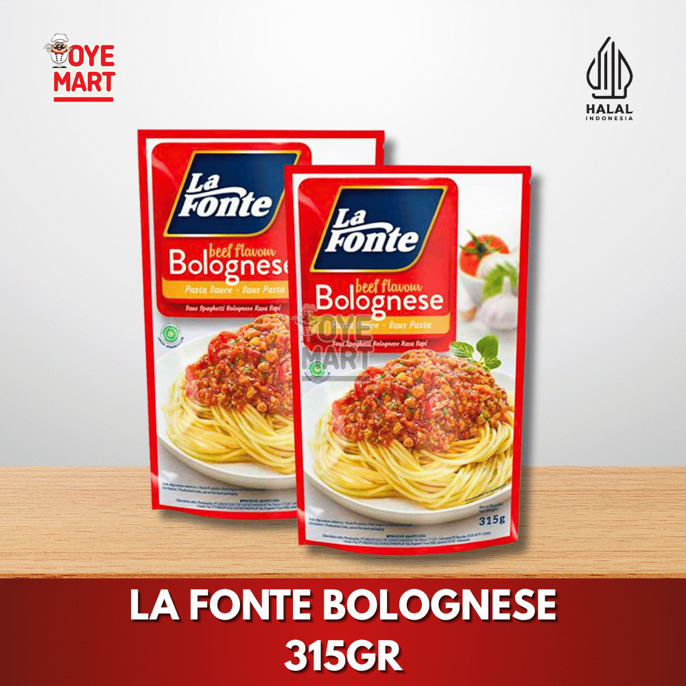 

LA FONTE BOLOGNESE 315GR/ SAUS SPAGHETTI BOLOGNESE