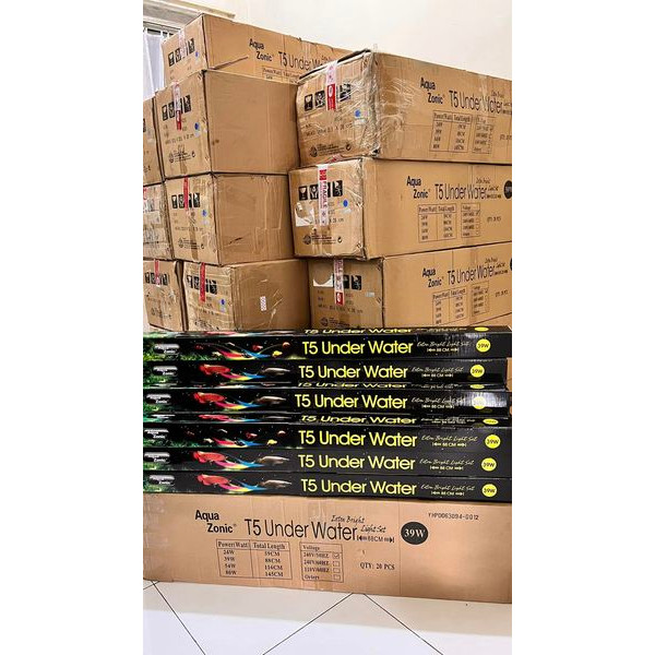 DISTRIBUTOR Lampu tanning tening arwana T5 aquazonic underwater / celupCO