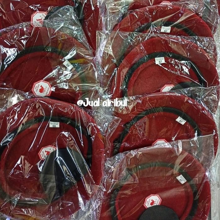 baret merah camel + emblem reserse/densus reskrim mika exclusive - baret+emblem, 60
