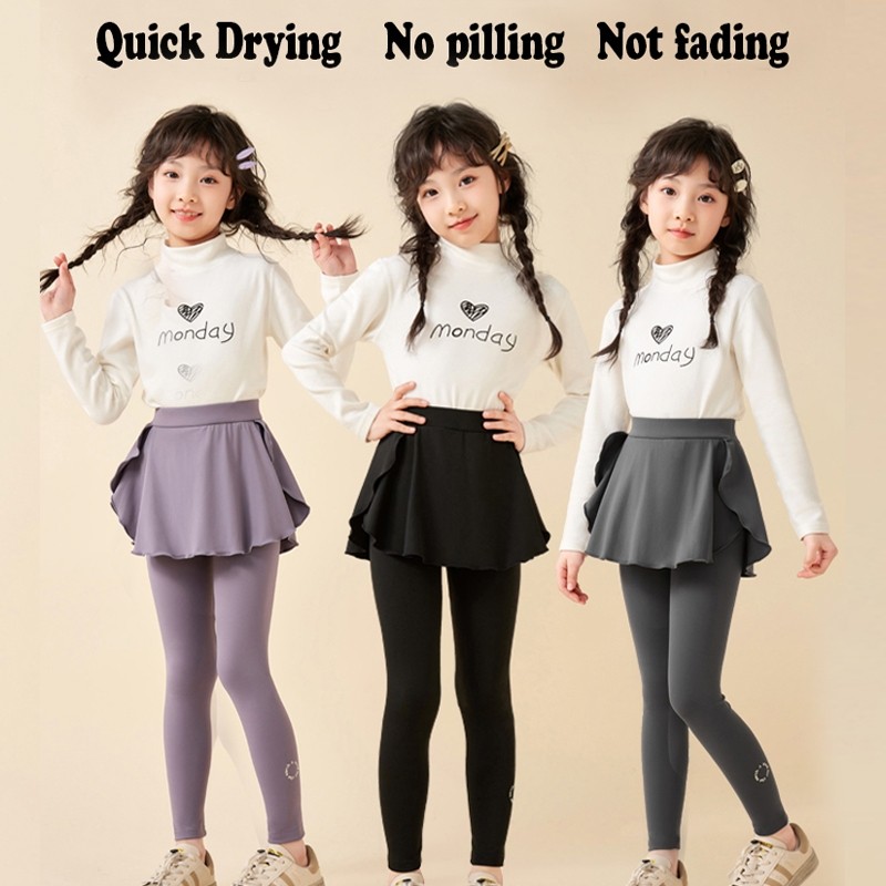 BAGASHOP  LisyaGirl - Celana Legging Rok Type 2 / Celana Legging Rok Olahraga GYM Anak Perempuan  / 