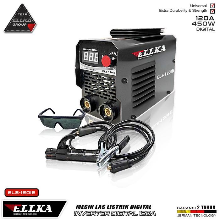 ELLKA LOW WATT Mesin Las Inverter mesin las listrik 450 watt MMA 120A IGBT 450 watt / Mesin las mini
