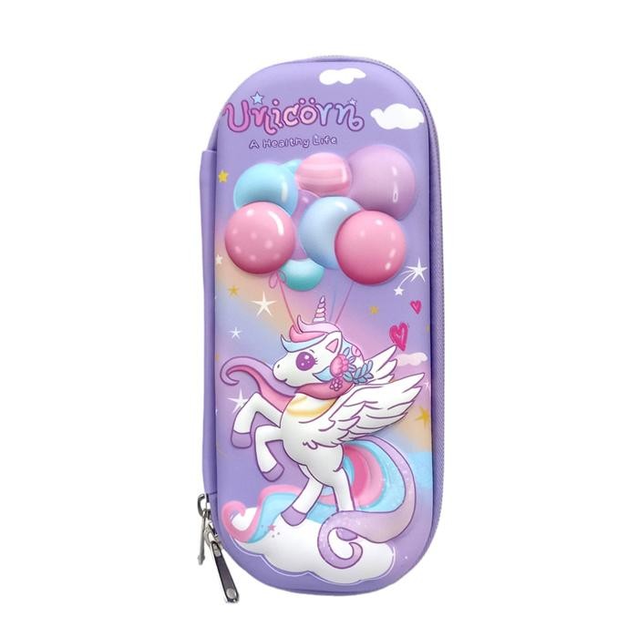 

[New Arrival] Tempat Pensil 3D Mini NEW Kotak Pensil Timbul Karakter Anak TK/PAUD - Uni Balon Ungu