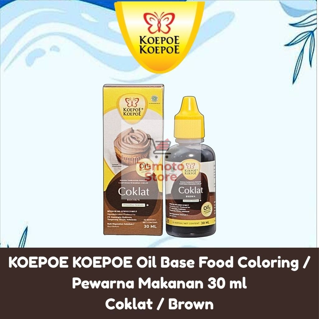 

✨ TOMOTOSTORE ✨ KOEPOE KOEPOE Oil Base Food Coloring / Pewarna Makanan Coklat / Brown