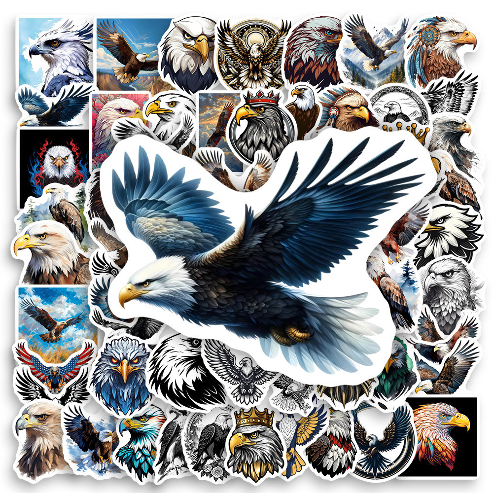 

Cartoon Eagle logo icon Stickers Cool Kids DIY Gift Toys Decorative Decal for Scrapbook Junk Journals Laptop Luggage Waterproof