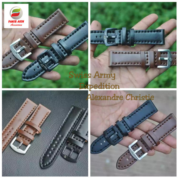 TALIJAM KULIT STRAP TALI JAM SWISS ARMY/EXPEDITION/ALEXANDRE CHRISTIE