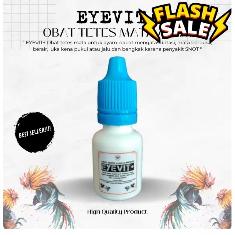 Dopping Ayam Bangkok Tempur Beringat EYE VIT Obat tetes mata Luka kena Jalu snot berair bengkak berb