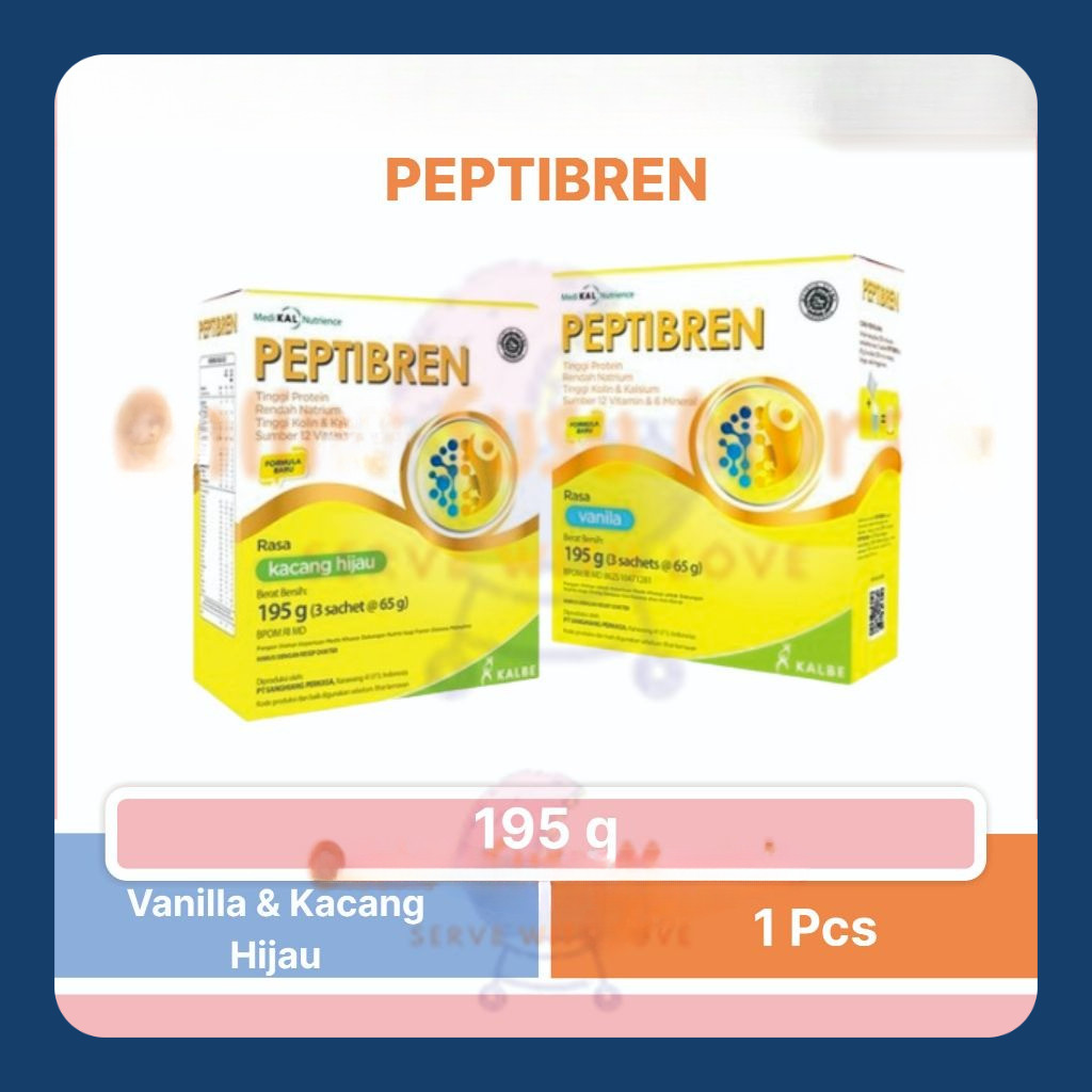 

PEPTIBREN 195 GR VANILLA KACANG HIJAU SUSU DEWASA 195GR SSKD