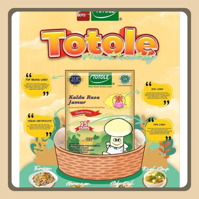 

Totole Kaldu Jamur 80 Gram Bumbu Dapur Penyedap Rasa Non Msg Halal