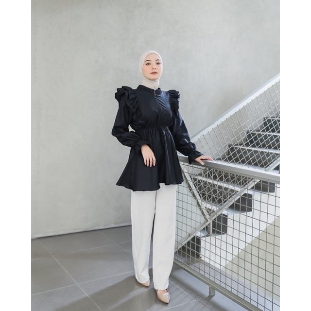 [RC026] ISABELLA | Blouse Rayon - Korean Style Elegan Cantik Simple Kekinian Cassual OOTD Terbaru