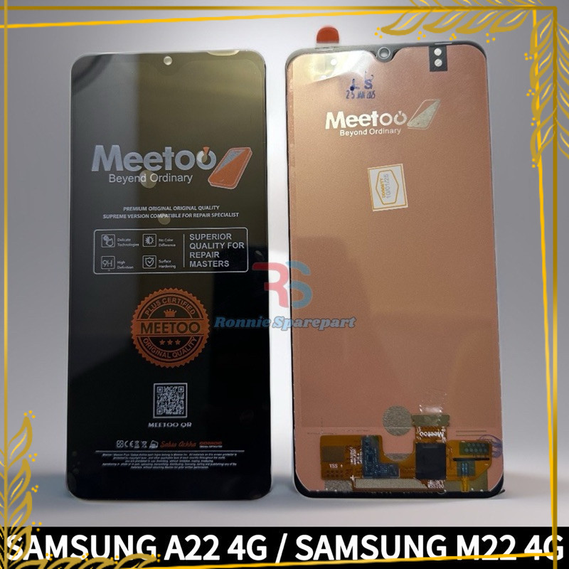 [ LCD TOUCHSCREEN SAMSUNG A22 4G A225 / M225 M22 4G - MEETOO ORI COMPLETE ]