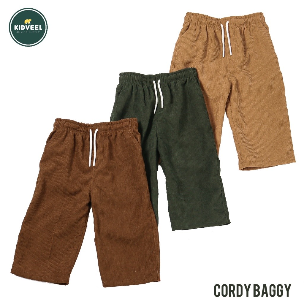 BENO_SHOP.ID CORDY BAGGY Celana Corduroy Panjang Baggy Anak Laki Laki dan Perempuan