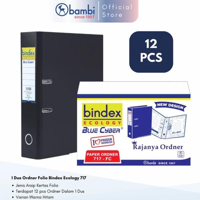 

ODNER BINDEX FOLIO 717 HITAM HARGA SATU DUS ISI 12 - Hitam