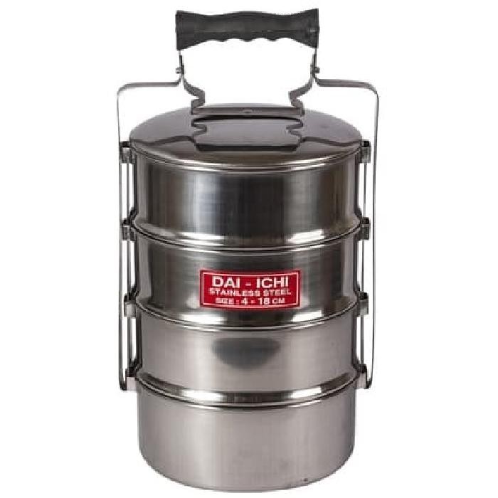 Rantang Susun 4 Stainless Steel (18 cm) DAI-ICHI I Tenong Daiichi - 18 CM SUSUN 4