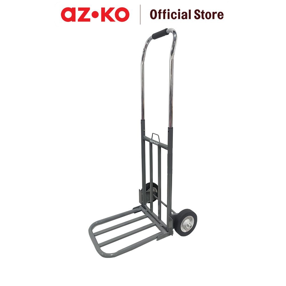 AZKO Maxbuilt Troli Barang Lipat 80 Kg - Hitam Alat Pengangkut Barang Dengan Roda Wheels Cart Troli 