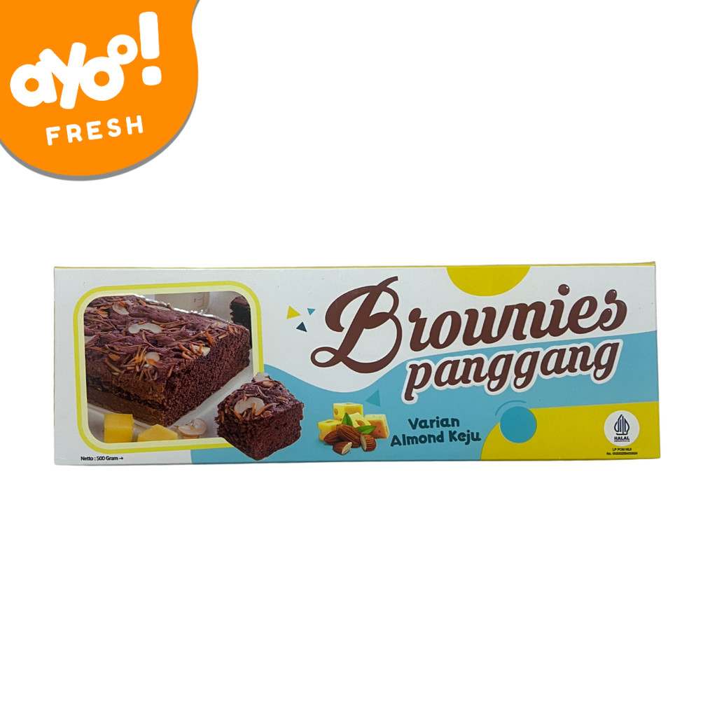 

Brownies Panggang Almond Keju 300gr Pack