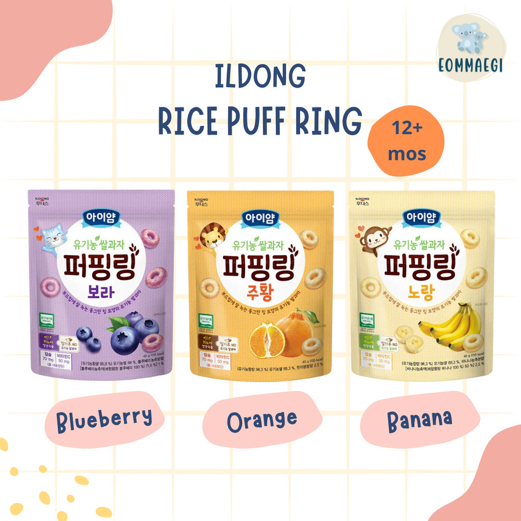 Ildong Rice Puff Ring / Snack Bayi / Cemilan Anak / Camilan Bayi / Camilan Anak / Eommaegi