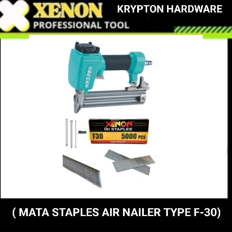 

Xenon Refill / isi mata staples air nailer type F-15 / F-20 / F-25 / F-30 (5000pcs/kotak)HALA