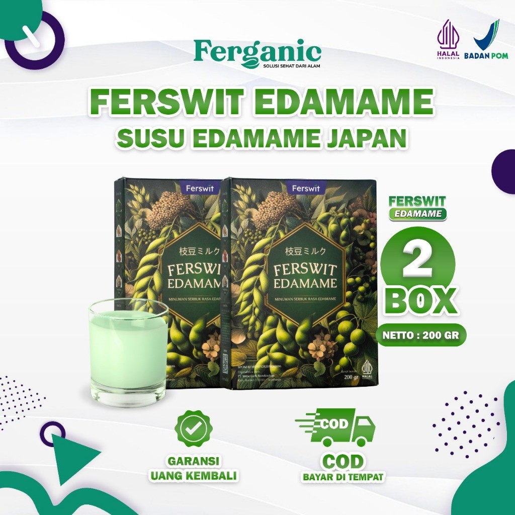 

Ferswit Susu Edamame Jepang Paket 2 Box Formulasi Khusus Asam Urat, Kolesterol, Nyeri Sendi & Tulang
