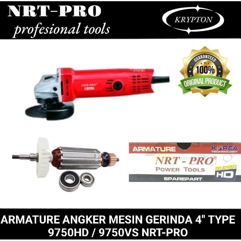 Armature / angker gerinda type 9750HD / 9750VS NRT-PRO original partRUSTY