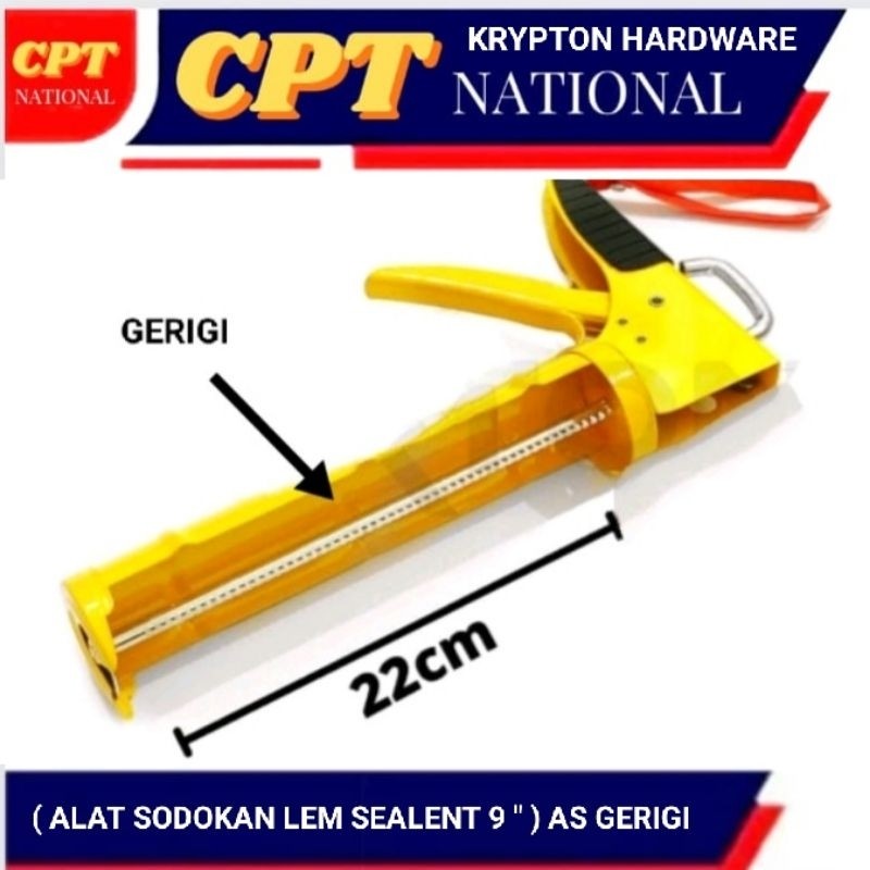 

ALAT TEMBAK LEM TABUNG.SILIKONE 9" / CAULKIN GUN CPT NATIONALRUSTY