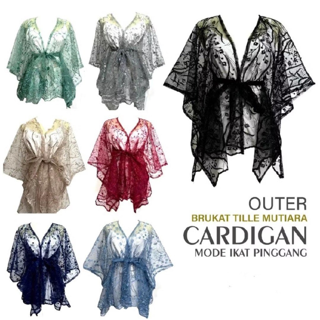 outer cardigan brukat kebaya model ikat pinggang - Outer KEBAYA BRIDESMAID//LAMARAN//WISUDA