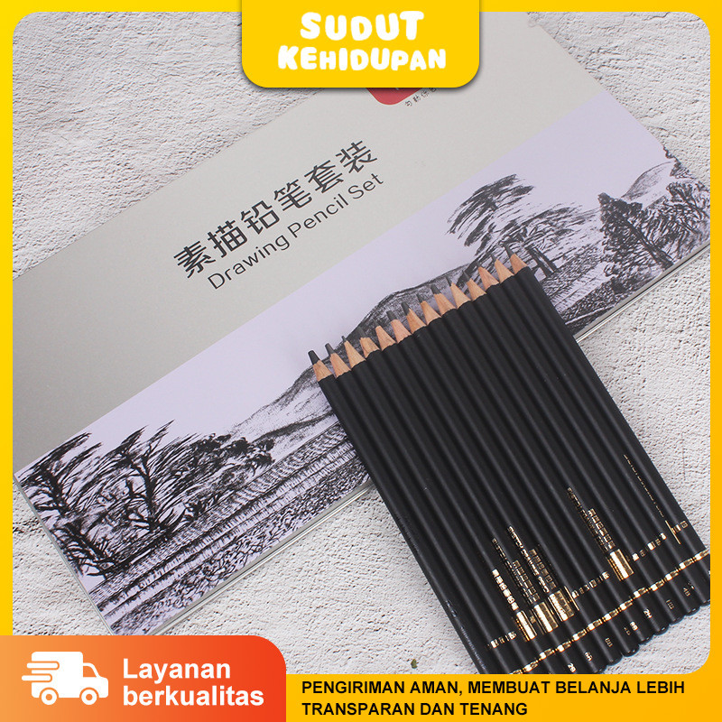 

Paket Pensil Sketsa Neoni untuk Pemula - Pensil 2B, Pensil Gambar, Pensil Karbon, Pensil Arang, Pensil Lembut, Alat Gambar