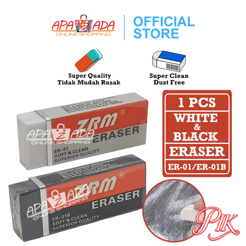 

Penghapus Pensil Murah Satuan [12 Pcs Penghapus] / Hapusan Besar / Eraser Pensil ZRM