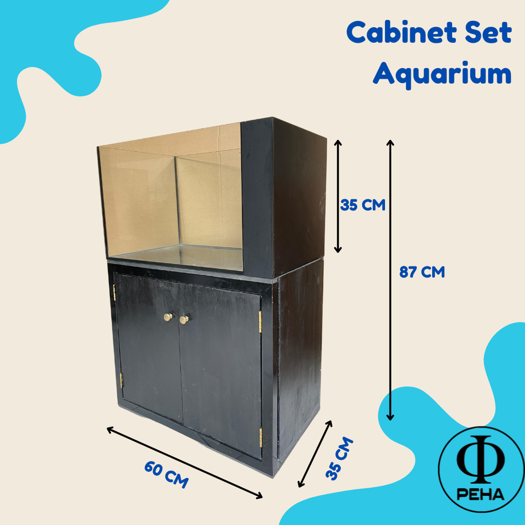 Full Set Cabinet Aquarium + Packing Kayu Seluruh Indonesia