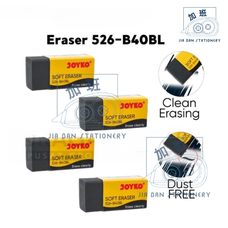 

Penghapus Joyko 526-B40 Hapusan Kecil Soft Eraser Hitam Putih | JBS