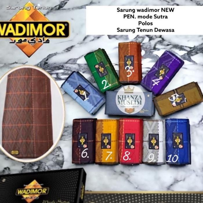 SARUNG WADIMOR MODE SUTRA || SARUNG MOTIF TERBARU WADIMOR PEN Pria Polos Katun