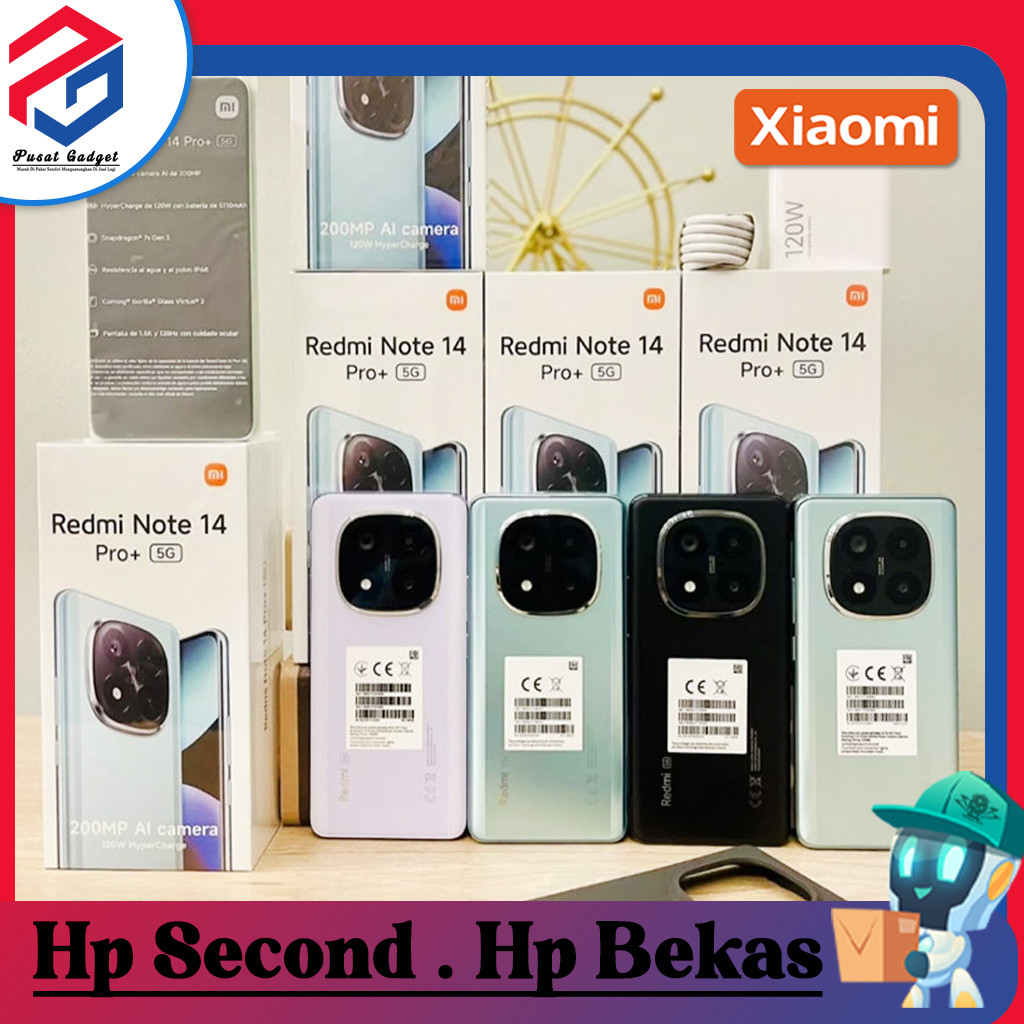 Xiaomi Redmi Note 14 Pro Plus 5G Ram 8/256GB | Ram 12/512GB Second Pusat Gadget