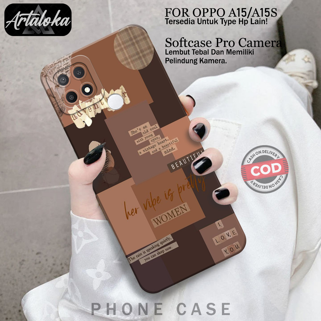 Case Hp Oppo A15/A15S Terbaru - Fashion Case Aesthetic- Softcase Oppo A15/A15S - Casing Oppo A15/A15