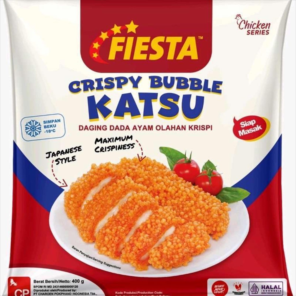 

CRISPY BUBBLE KATSU NUGGET AYAM 400 GR - FIESTA (PREMIUM)