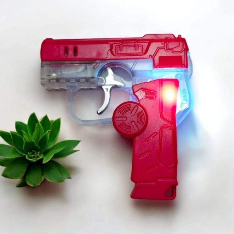 Termurah Korek api spiner pistol lipat, api bara tahan angin, isi ulang gas QH705