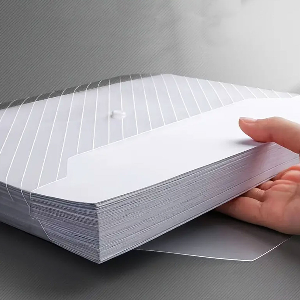 

10pcs plastic envelope, random color transparent folder 5 colors A4 suitable for school and office supplies, 12.6x9.06inch