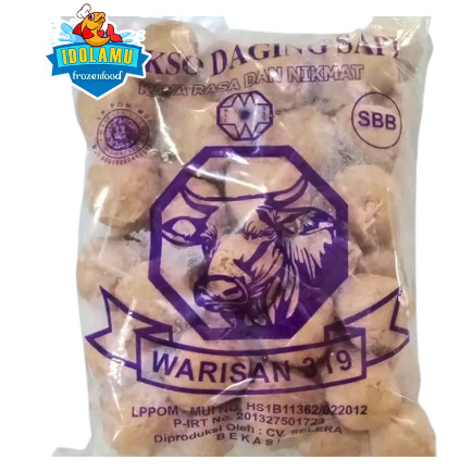 

Bakso Sapi Warisan Bakso Sbb Isi 50 Kemasan 800 Gr