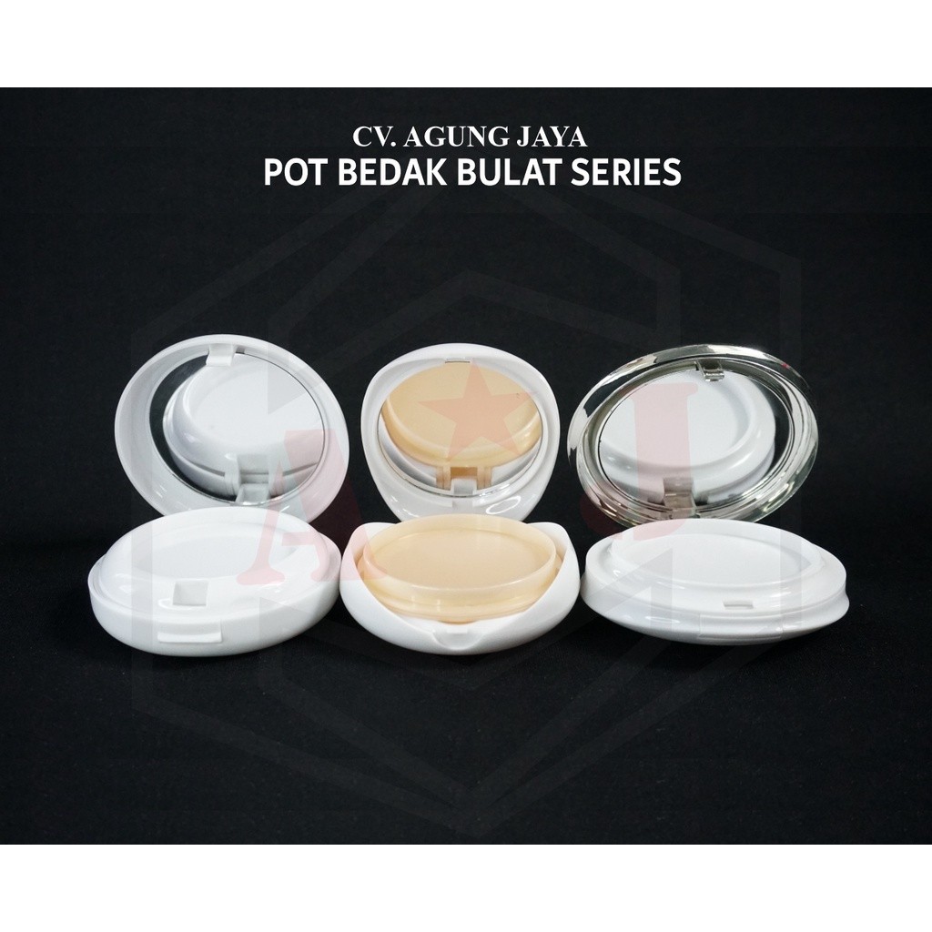 Pot Bedak Two Way Cake Bulat/Wadah Bedak Twc/Pot Bedak Padat/Yk