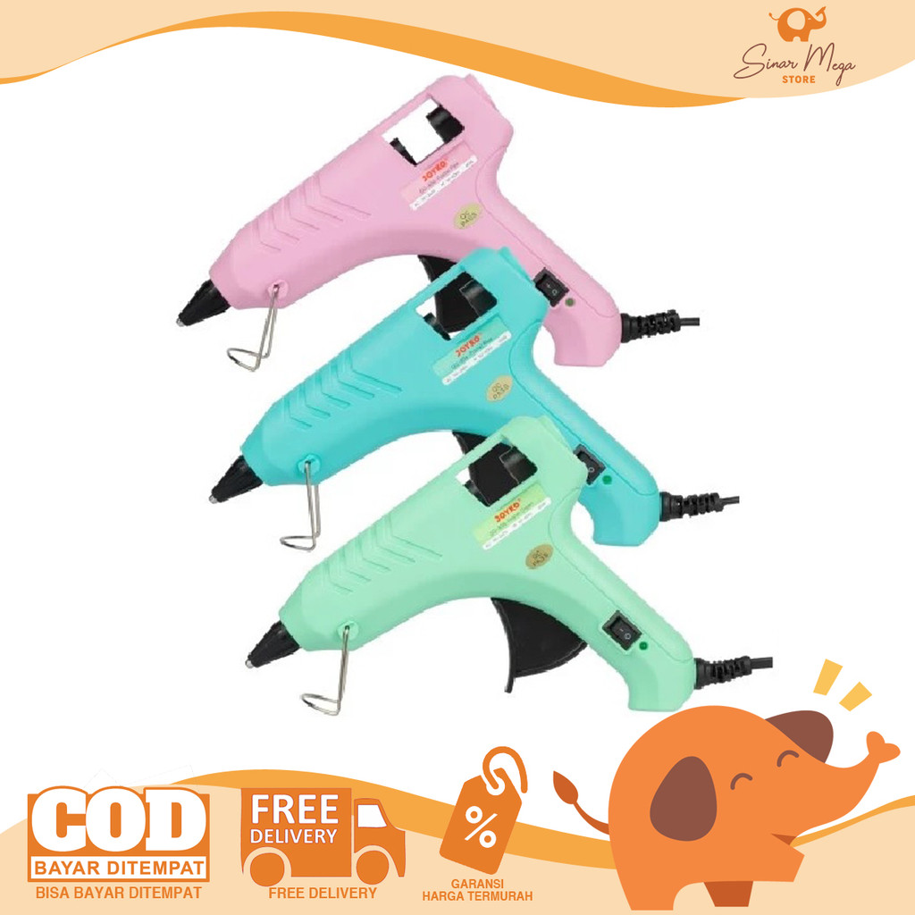 

JOYKO Glue Gun GG-856 Pastel BIG - Alat Lem Tembak Besar 60 Watt Warna Murah