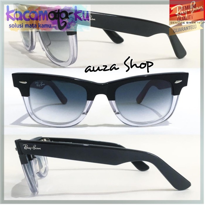 Kacamata Sunglass Pria Rayben Wayfarer Two Tone Size 50Premium